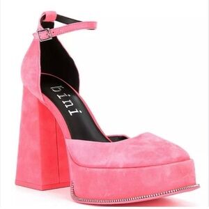 Gianni Bini Pink Block Heel Pumps